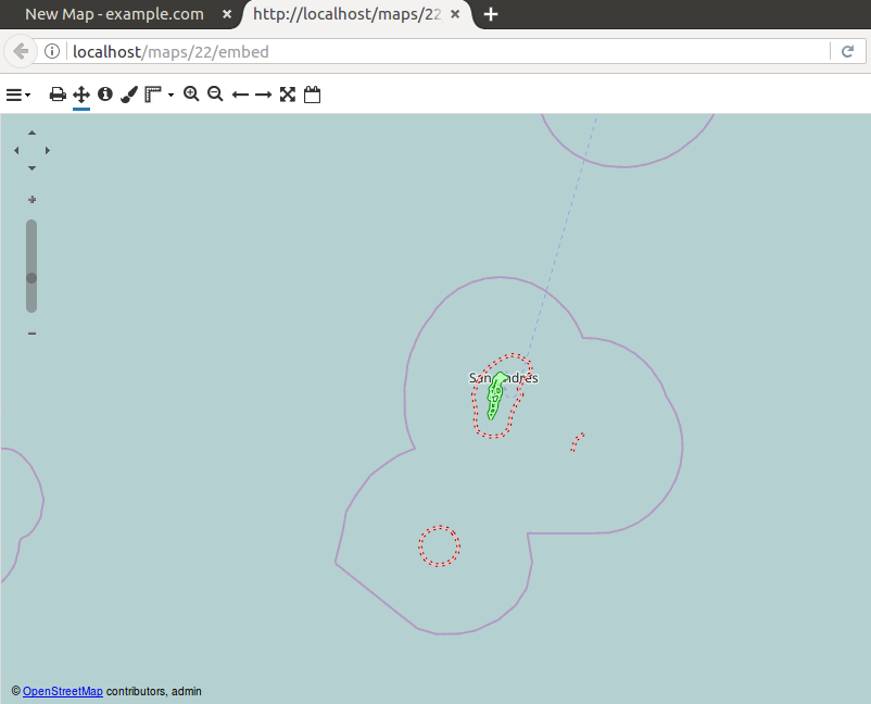 Full Page View of the Map