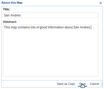 Edit Map Metadata